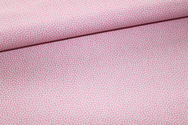 Baumwollstoff Dotty hellrosa/weiß  (10 cm)